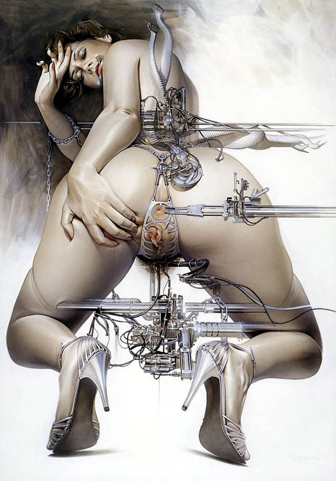 Hajime Sorayama — киберпанк — рисунок №329