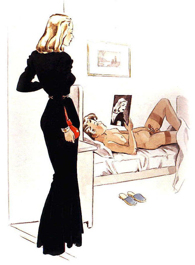 Julie Delcourt — фемдом, клизма, мастурбация — рисунок №576