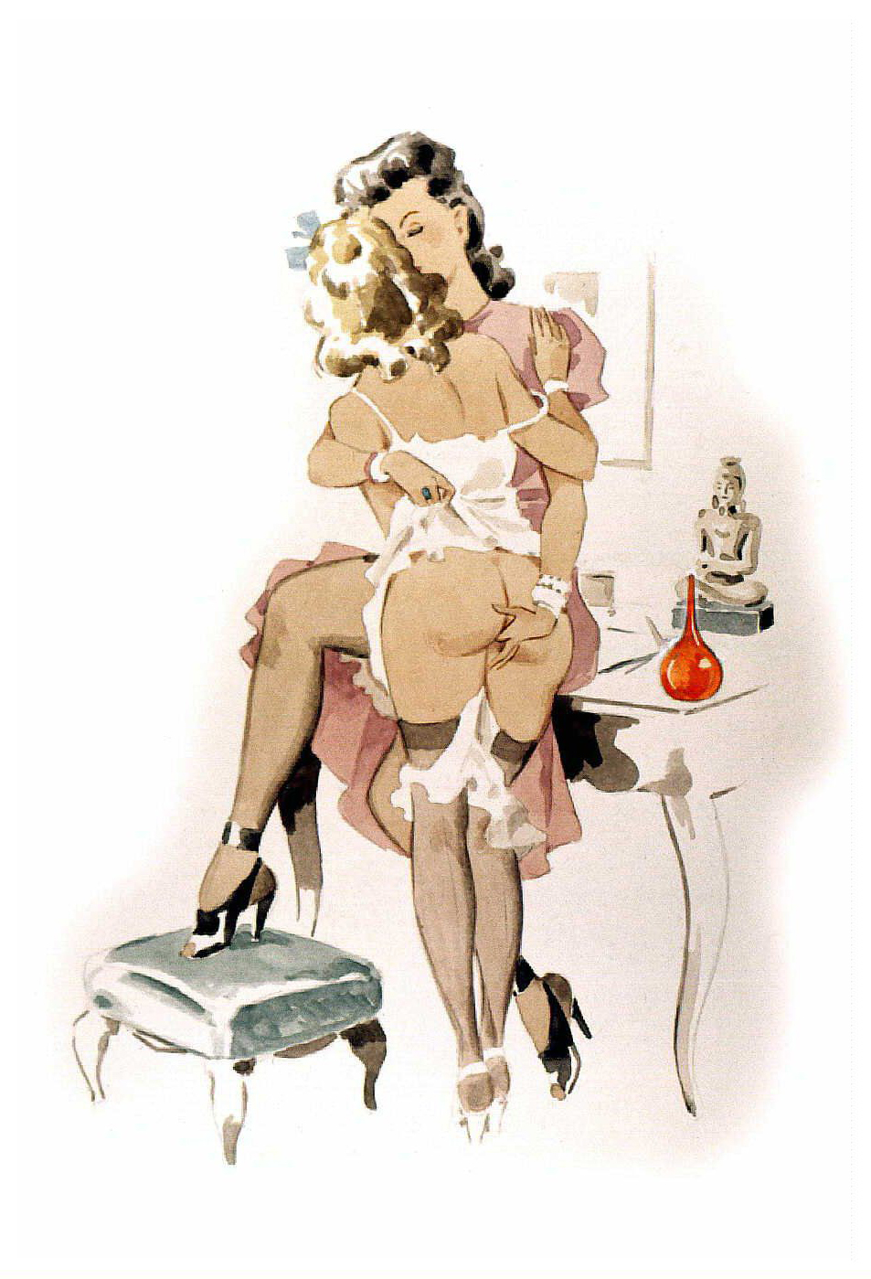 Julie Delcourt — фемдом, мастурбация, лесби — рисунок №590