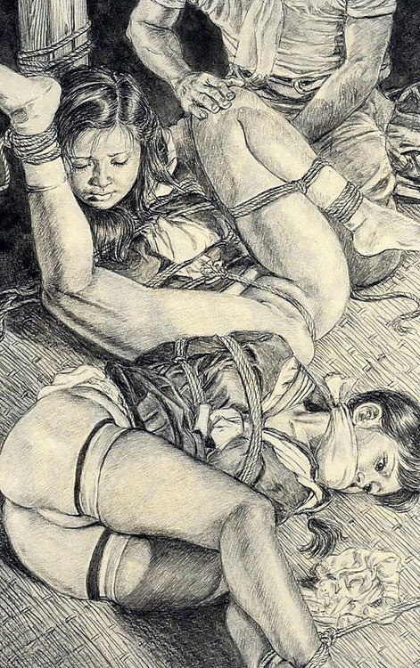 Muku Youji — бондаж, кляп — рисунок №1229