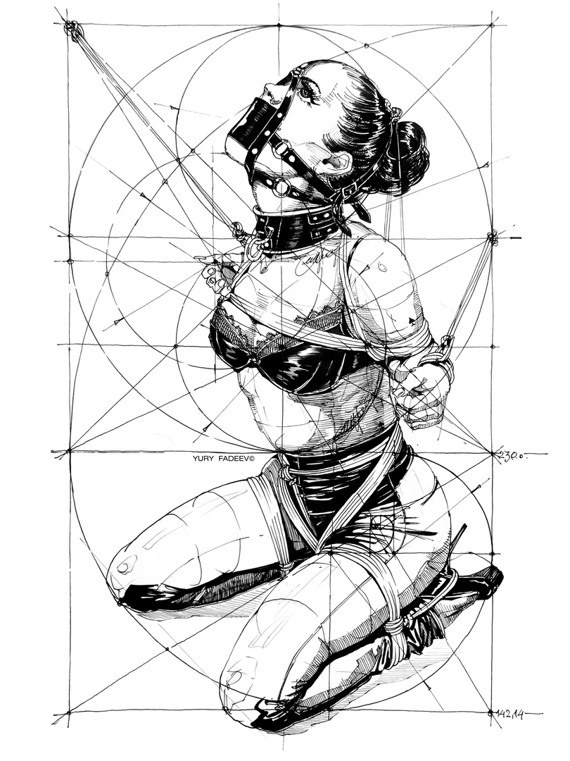 Yury Fadeev — Пленённая Геометрией — рисунок №1588