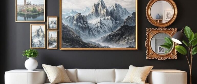 Декор стен картины постеры зеркала