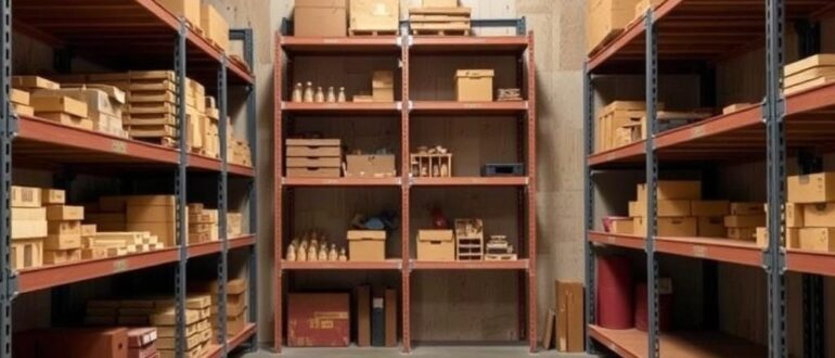 Стеллажи и полки открытое хранение