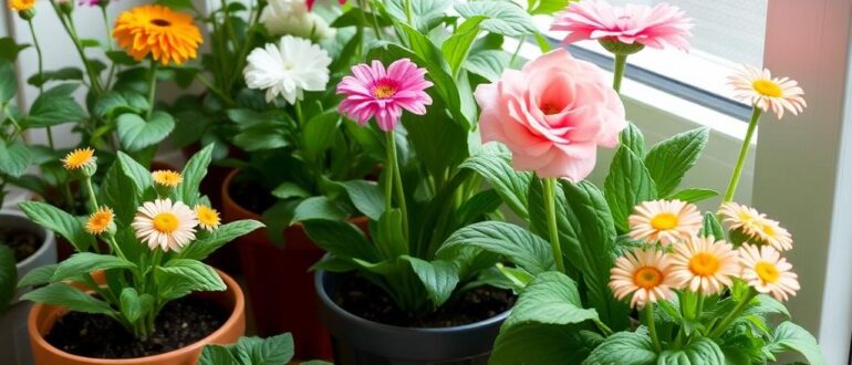 Цветы в горшках озеленение комнаты