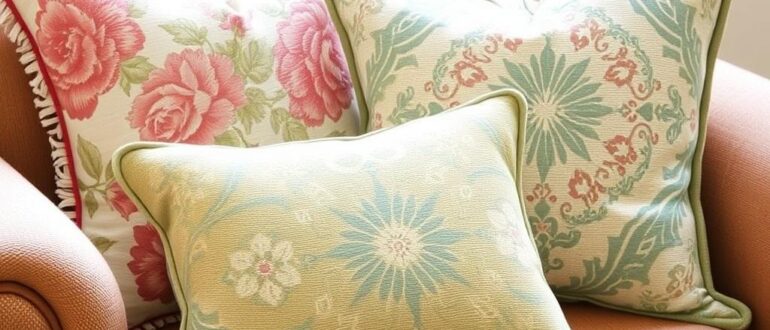Декоративные подушки акценты и комфорт